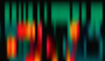 Abstract Dark Teal and Red Gradient Background with Noise Texture:  Blurred Vertical Stripes, ...