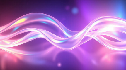 Naklejka premium Flowing pastel waves with ethereal luminescence