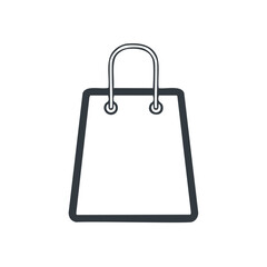 Shopping Bag Line Art Icon symbol commerce