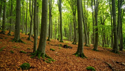 Lush Forest Floor Sunlight