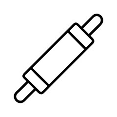 Rolling pin vector illustration for baking cooking and kitchen utensils design element icon tool