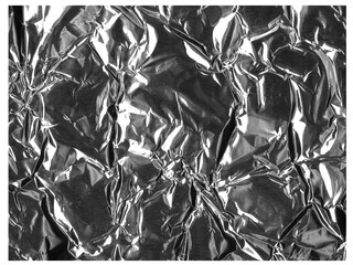 Textured shiny foil surface with captivating reflections, ideal for packaging mockups, modern art backgrounds, and innovative design projects