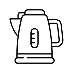 Electric kettle vector illustration for kitchen appliances and hot water boiler design needs