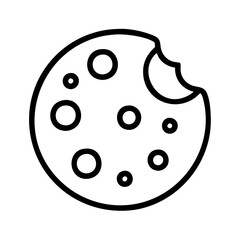 Cookie illustration vector, chocolate chip cookie drawing, bakery design, dessert clipart, snack art