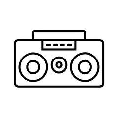 Find vintage boombox vector illustration for retro music lovers and audio equipment enthusiasts online