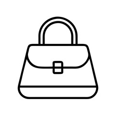 Vector drawing of a stylish handbag purse tote bag for women fashion accessories and style guide