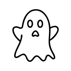 Halloween ghost vector illustration spooky ghost clip art halloween icon ghost outline halloween boo ghost