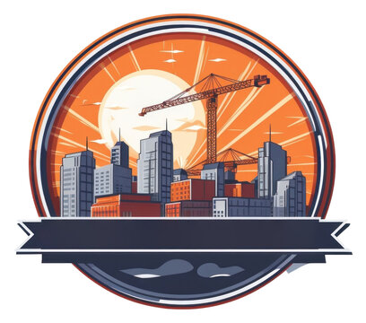 PNG Construction company logo architecture building. - Powered by Adobe