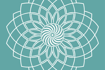 Fototapeta premium a-minimalist-vector-design-of-spiral-mandala-abstr.eps