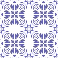 Seamless Floral Geometric Pattern