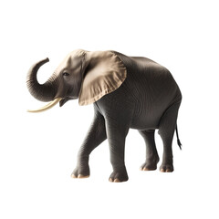 Obraz premium Photo of Elephant walking isolated on transparent background