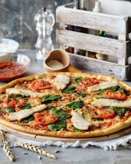 Enjoy a Delicious and Flavorful Homemade Pizza Made with Fresh