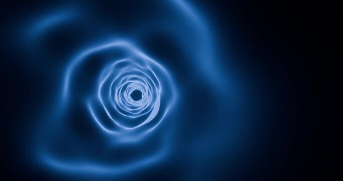 T&uacute;nel abstrato azul em n&eacute;voa &ndash; fundo tecnol&oacute;gico com espa&ccedil;o para texto