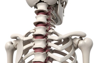 3d rendered illustration of a human spine