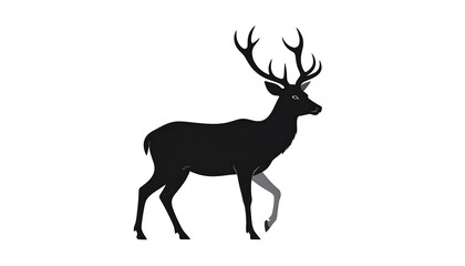 Silhouette of a deer