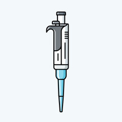 Naklejka premium A Micropipette for precise liquid handling in labs.