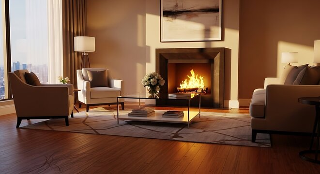 Modern office conference room with empty whiteboard and city view windows - Powered by Adobe