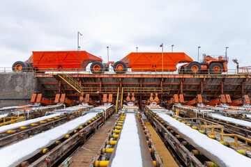 Planta procesadora de Sal en Guerrero Negro, M&eacute;xico