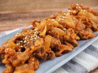 한국음식 제육볶음, 요리, 반찬