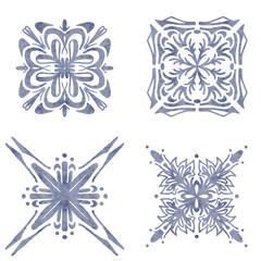 Blue Watercolor Ornamental Tiles