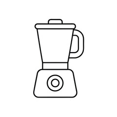 Obraz premium White blender kitchen appliance for mixing drinks and food, isolated on a white background 