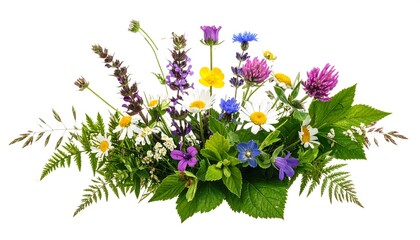 Colorful wildflower bouquet