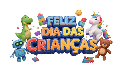 Fototapeta premium Happy Childrens Day Celebrating Kids Joy Fun and Playtime With Toys All Around