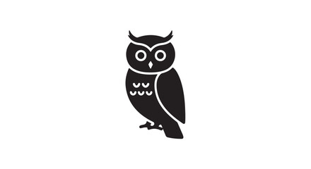 owl vector illustration on white background