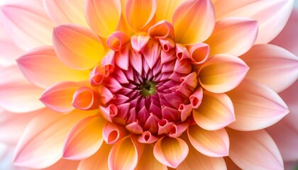 Close-up of a vibrant dahlia flower