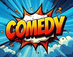 Comic book style explosion word art