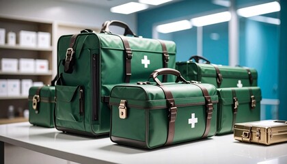 Aluminum Cases, Medical Equipment Transport, Secure Storage, Laboratory Setting