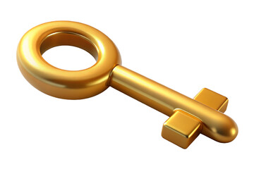 Golden key symbolizing success achievement and leadership opportunities unlock potential