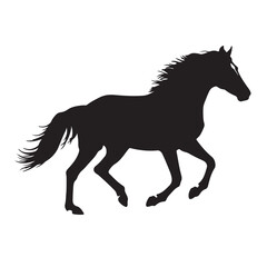 horse silhouette vector