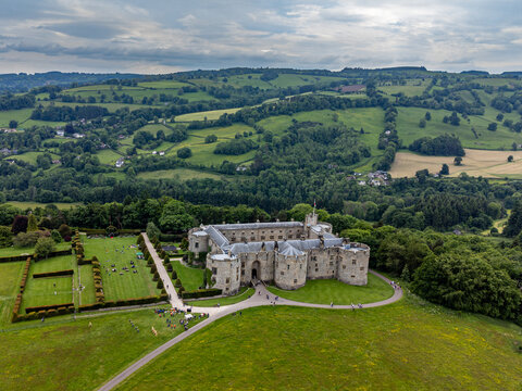 Chirk Castle and the beautiful surrounding landscape