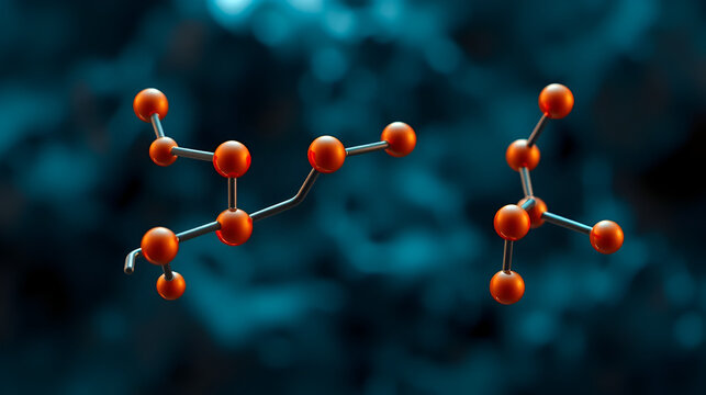 isobutylamido thiazolyl resorcinol molecular structure, 3d model molecule, tyrosinase inhibitor, structural chemical formula view from a microscope
