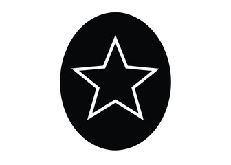 star egg silhouette vector art icon