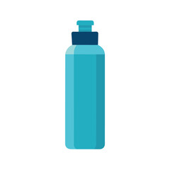water bottle mockup flat color illustration