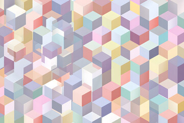 Obraz premium 파스텔 3D 입체 패턴