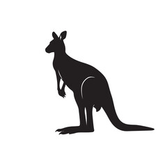 kangaroo with baby vector