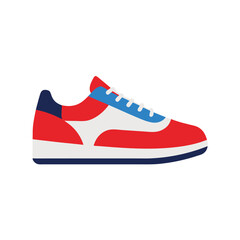 sneakers mockup flat color illustration