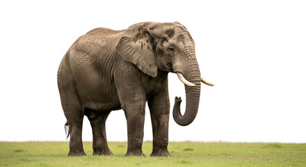 Obraz premium elephant statue in front of a wall