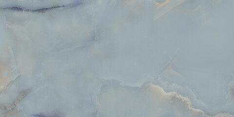 Blue Onyx Effect Porcelain Tile with Mirror Polished Finish, Large Format
