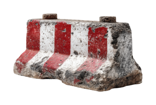 Traffic barrier installation urban area daylight PNG, isolated on transparent background