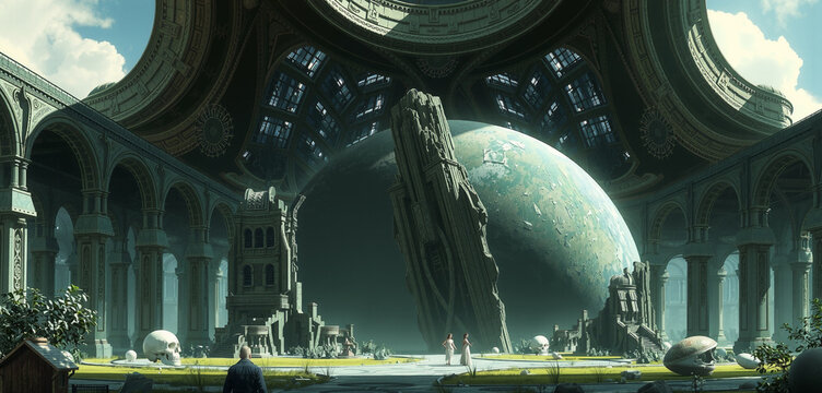 Baroque Planet in an Abandoned Temple
