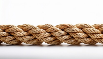 Fototapeta premium Rope On White Background