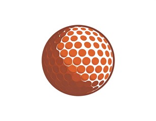 Dynamic golf ball graphic design