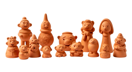 chocolate easter bunnies on white