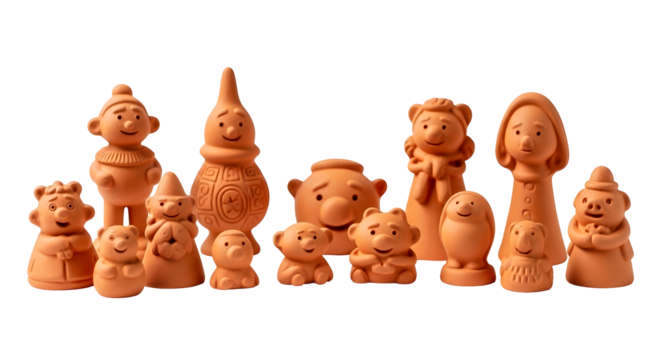 chocolate easter bunnies on white