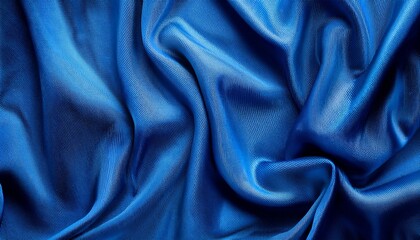 Obraz premium Blue Fabric Texture Background With Copy Space