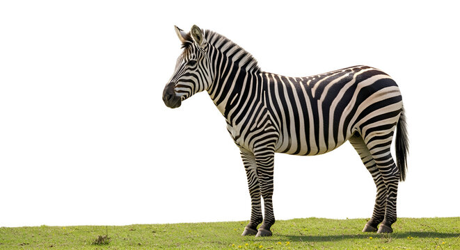 zebra on a white background - Powered by Adobe